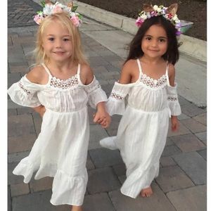 White girls dress with cold shoulder sleeve